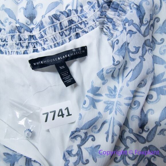 New! White House Black Market Tile Print Mini Dress , size XS - Picture 12 of 16
